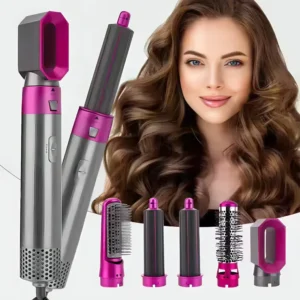 5u1 styler za kosu sa svim nastavcima za feniranje, ispravljanje, uvijanje, volumen
