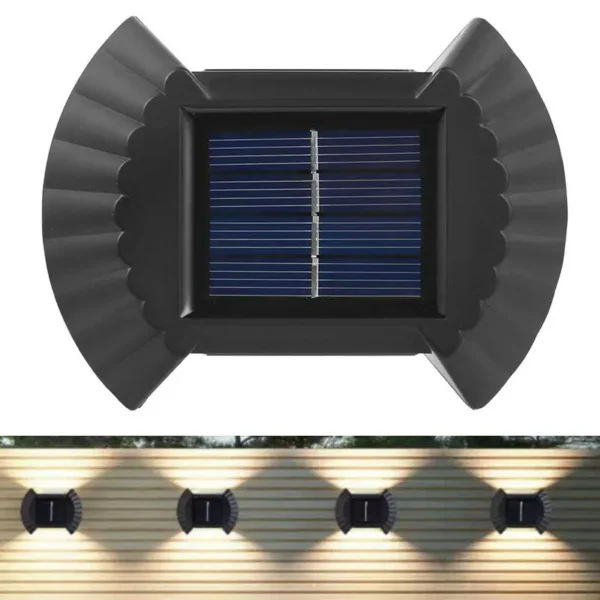 Primer kako solarne lampe mogu ulepšati ulazna vrata ili terasu