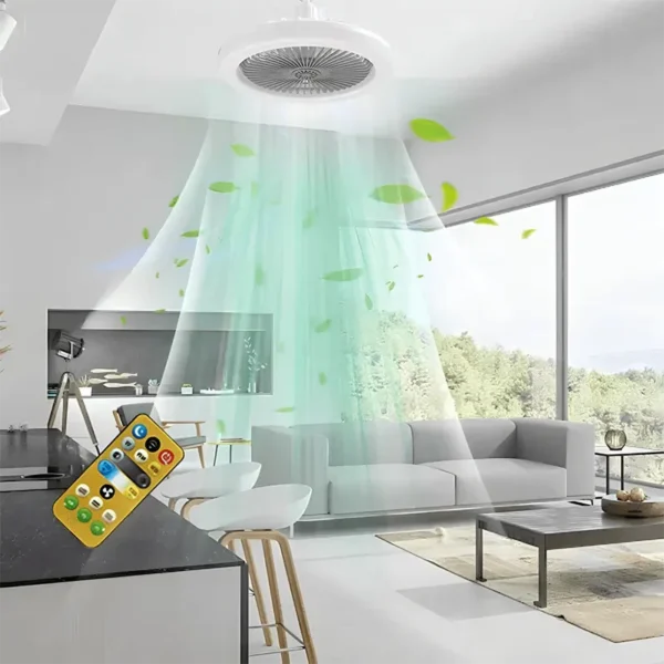 Beli 2u1 luster ventilator kao idealno rešenje za osvetljenje i rashlađivanje