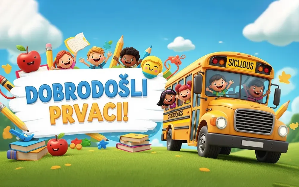 Prvi skolski dan djaci prvaci