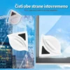 Čistač prozora sa jakim magnetom i sigurnosnim kanapom za ruku