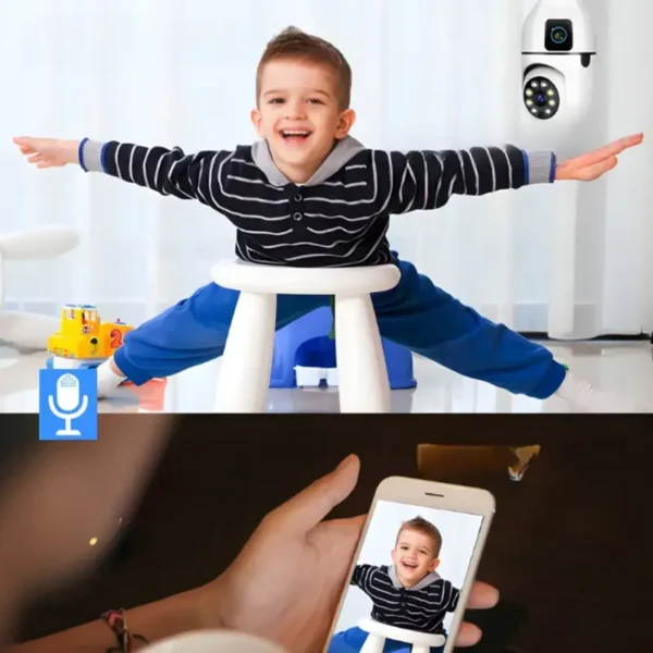 Pametna sijalica sa ugrađenom kamerom koja pruža panoramski pogled od 360 stepeni.