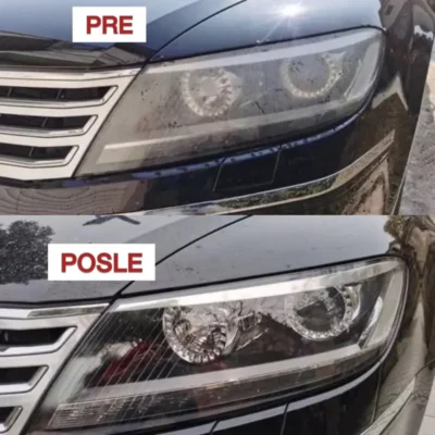 Uporedni prikaz fara pre i posle poliranja