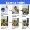 Magnetski čistač prozora u akciji tokom pranja velikog staklenog portala