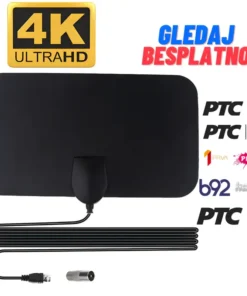 HDTV sobna antena za TV koja hvata besplatne digitalne kanale