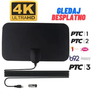 HDTV sobna antena za TV koja hvata besplatne digitalne kanale