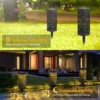 Spoljna solarna lampa za baštu sa realističnim dizajnom cveta