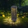 Solarna lampa za dvorište u obliku belog cveta Gardenije