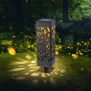 Solarna lampa za dvorište u obliku belog cveta Gardenije