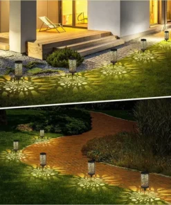 Solarna lampa Gardenija koja svetli noću i stvara prijatnu atmosferu