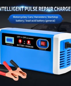 Snažan automatski punjač za akumulator sa inteligentnim prepoznavanjem napona 12V i 24V