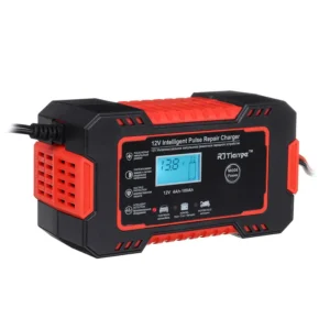 Automatski punjač za akumulator pametni punjač za akumulatore 12V 6A sa LCD ekranom
