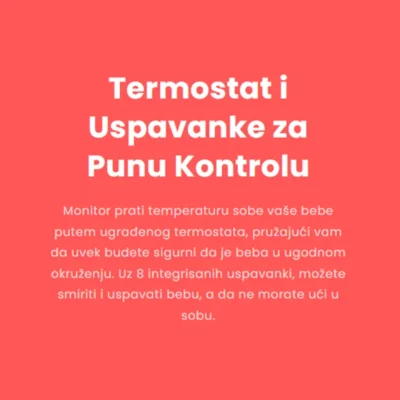 Bebi alarm sa kamerom i zvukom za potpuni nadzor bebe
