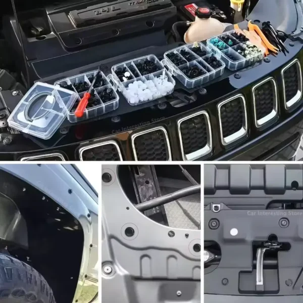 Set auto kopči za montažu branika, unutrašnjih obloga vrata i blatobrana