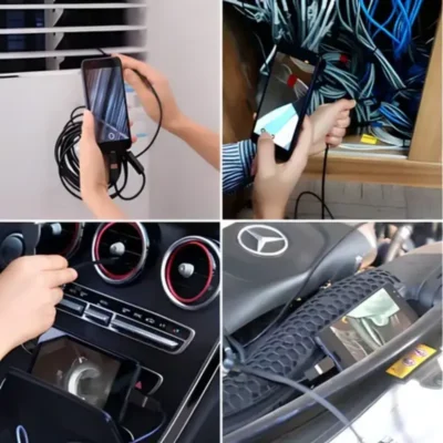 Mini endoskopska kamera malog prečnika sa fleksibilnim kablom za povezivanje na telefon