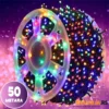 Novogodišnje sijalice dužine 50 metara sa šarenim (RGB) LED diodama