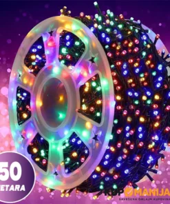 Novogodišnje sijalice dužine 50 metara sa šarenim (RGB) LED diodama