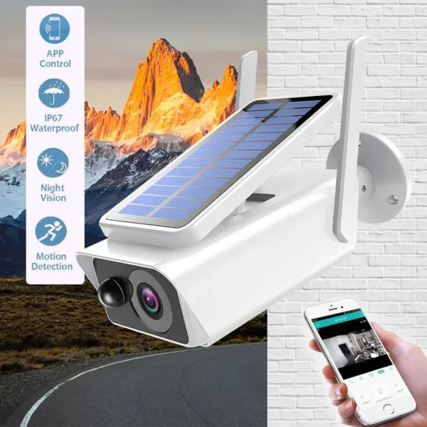 Pametna solarna kamera za nadzor dvorišta sa aplikacijom za telefon