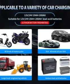 Profesionalni punjač akumulatora za auto servise i radionice za 12V i 24V sisteme