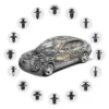 Univerzalni set žabica koji odgovara za većinu modela i brendova automobila