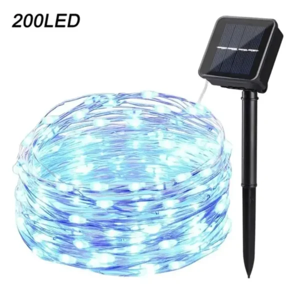 Svetlosni niz solarnih lampica sa 200 LED dioda za dekoraciju dvorišta