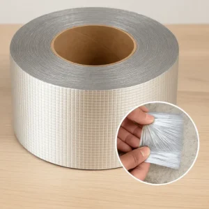 Vodootporna aluminijumska traka se postavlja na napukli krov i zaustavlja curenje