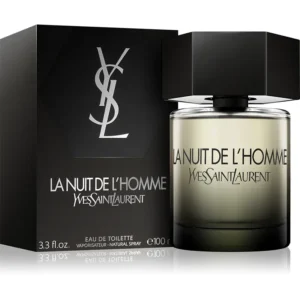 Elegantna tamna bočica muškog parfema Yves Saint Laurent La Nuit de L'Homme