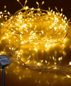 Bajkovite solarne sijalice žute 3m donose toplo svetlo i magičnu atmosferu u dom i dvorište