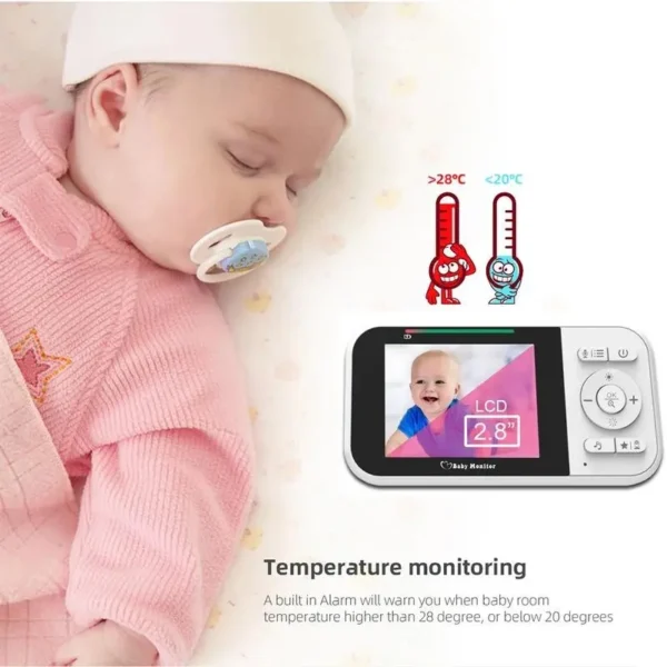 Bebi alarm sa kamerom i zvukom za potpuni audio i video nadzor bebe