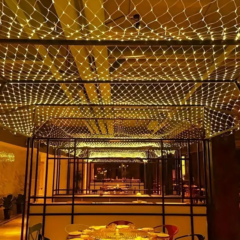 LED sijalice mreža žuta 1,5x1,5m - Slika 5
