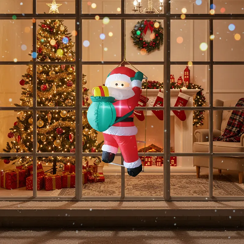 Deda Mraz na prozoru izgleda kao da donosi poklone iz bajke