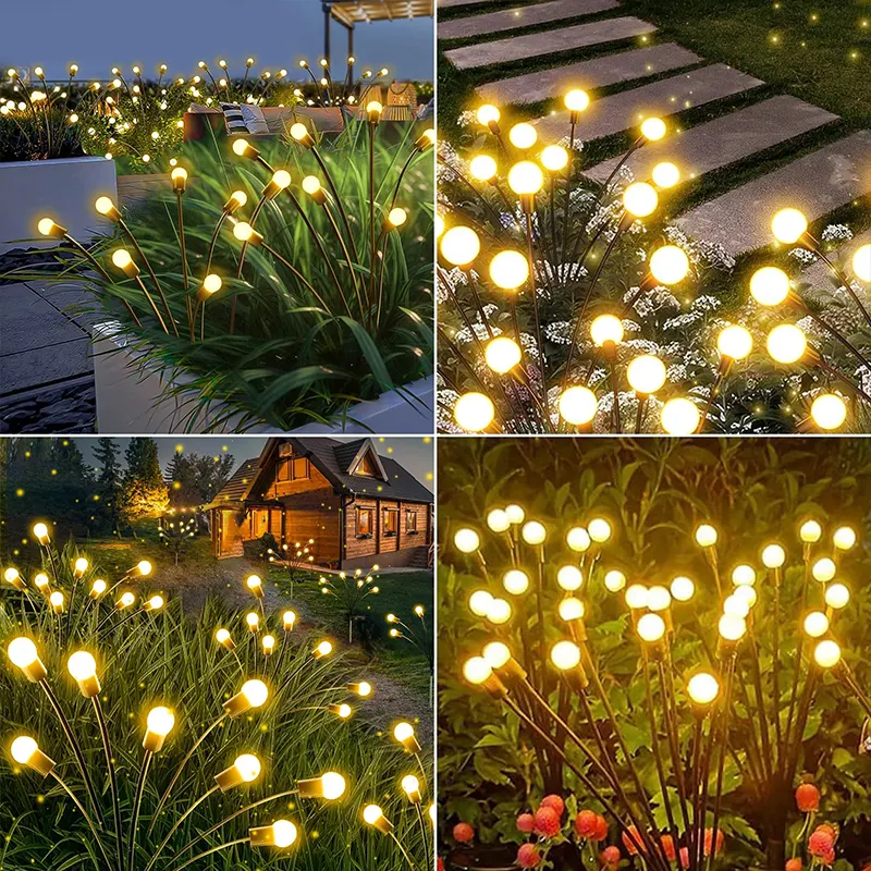 Dekorativna solarna rasveta sa kuglama i toplim svetlosnim tonom