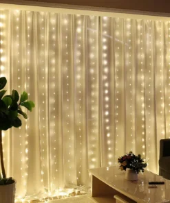 Dekorativna žuta LED zavesa koja osvetljava zidove i enterijer