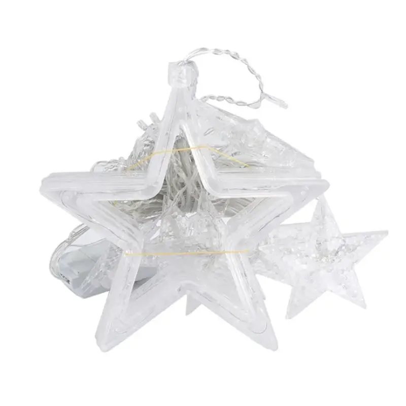 Dekorativne šarene zvezdice i zvezde rasveta za proslave i zimske praznike