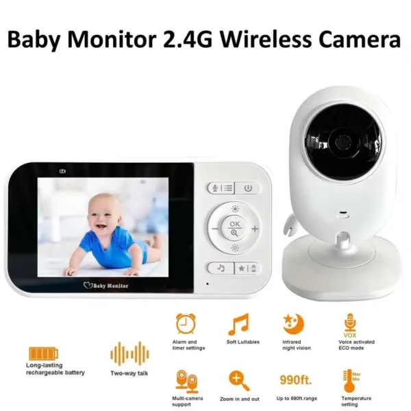 Bebi alarm sa dvosmernom audio komunikacijom da umirite bebu svojim glasom