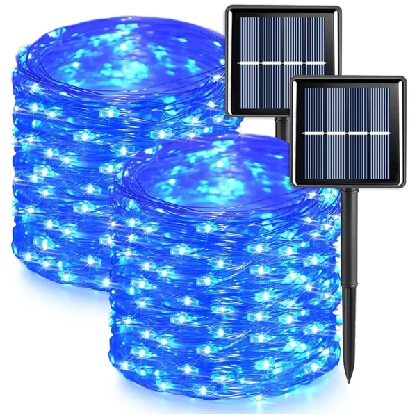Fleksibilna žica sa plavim diodama omogućava jednostavno postavljanje