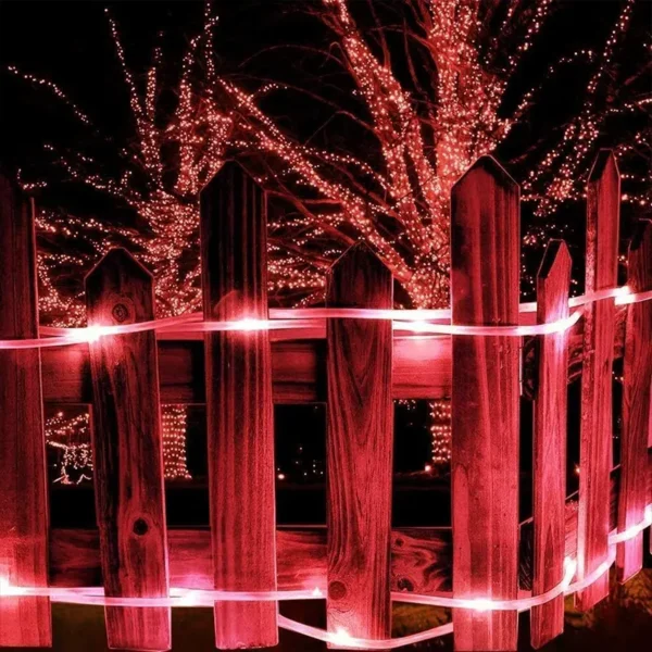 LED sijalice u crevu 10m crvene savršene su za osvetljenje terasa, plafona i zidova