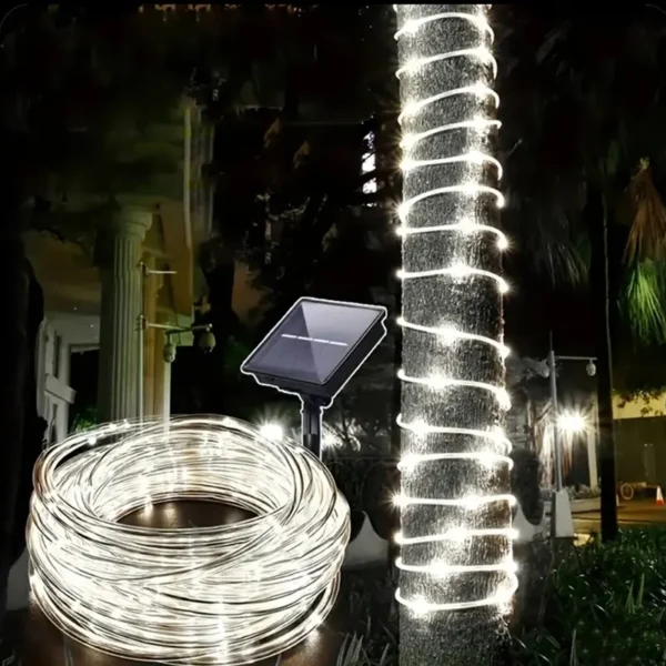 Solarne sijalice bele u crevu 20m - Slika 4