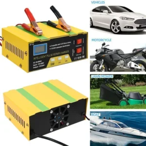 Prikaz kako automatski punjač prepoznaje i puni 12V i 24V akumulatore