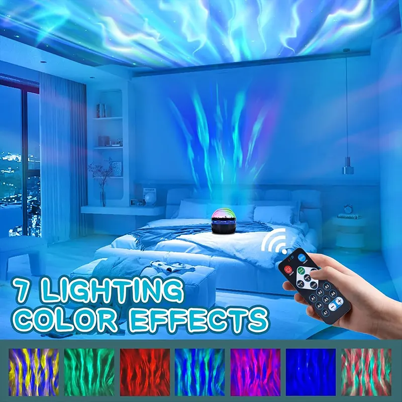 Kompaktna LED lampa od 3V stvara efektan prikaz vodenih talasa u enterijeru