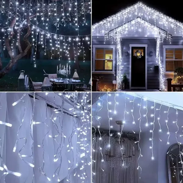 Led niz od 6m sa belim sijalicama na 220V nudi visoku efikasnost, dug vek trajanja i stabilan svetlosni efekat