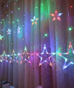 LED padajuće zvezdice i zvezde šarene donose veselu svetlosnu dekoraciju sa dinamičnim efektima