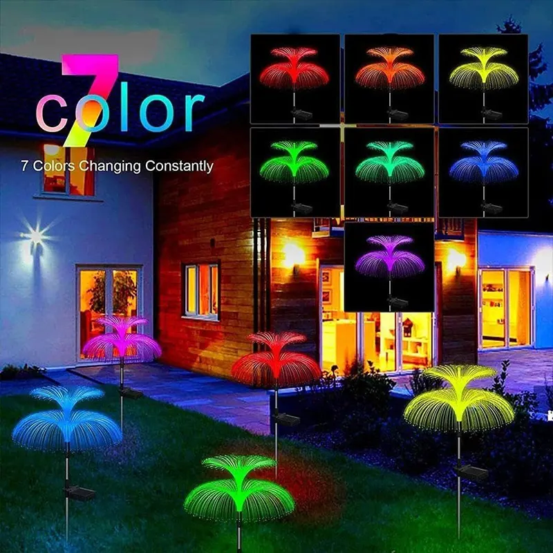 Magičan efekat svetla solarne lampe Meduza stvara romantičan ambijent noću