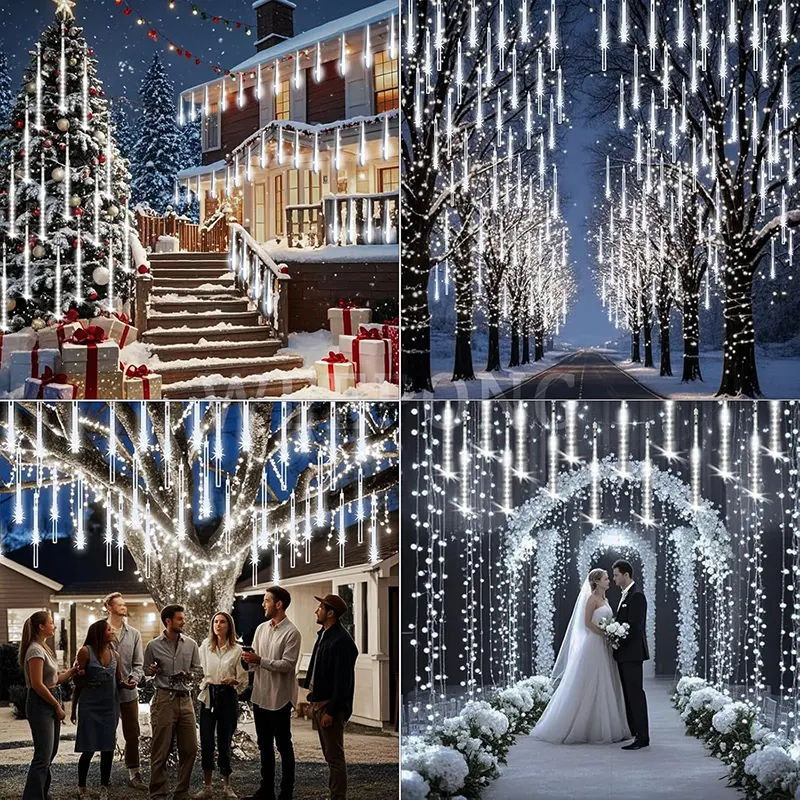 Novogodišnja rasveta sa LED štapovima i mogućnošću povezivanja