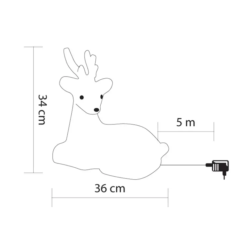 LED irvas božićna dekoracija svetleća Novogodišnji irvas LED dekoracija oplemenjuje prostor svetlošću