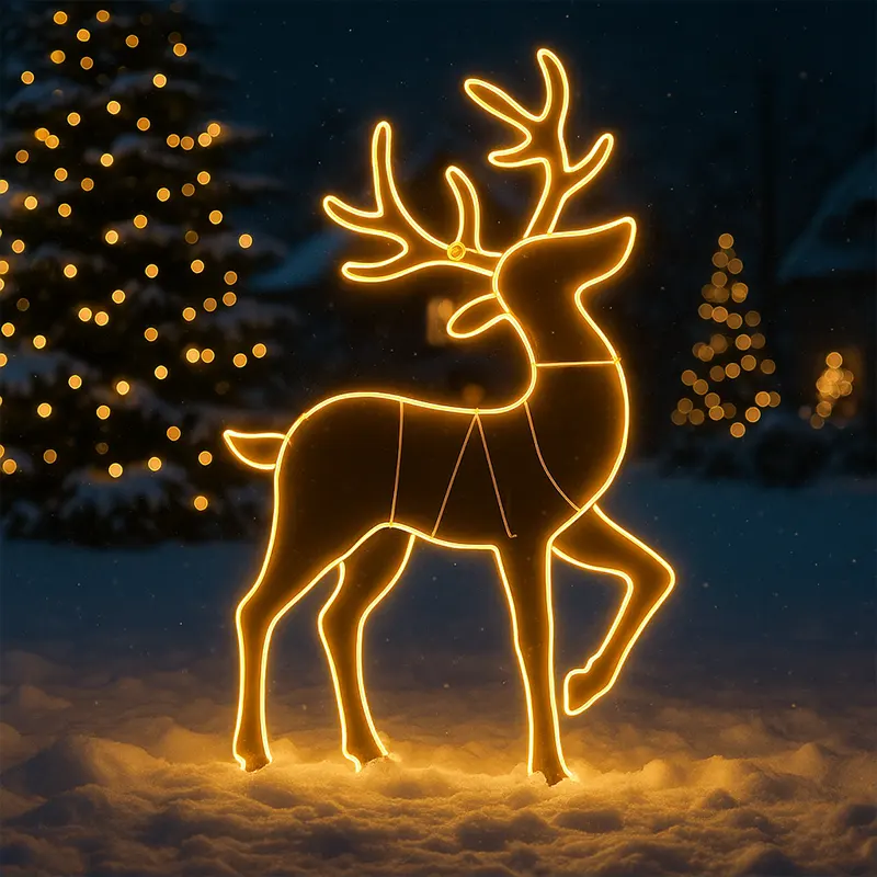 Praznična LED dekoracija irvas stvara atmosferu topline i mira