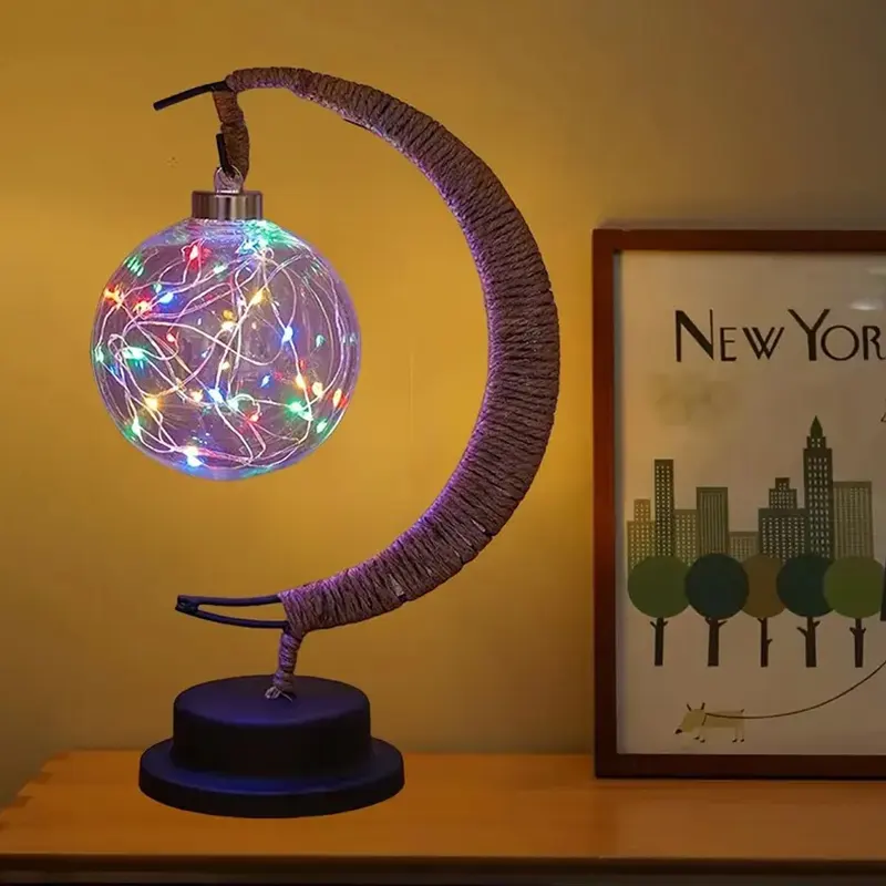 Prenosiva LED lampa mesec jednostavna je za upotrebu i postavljanje