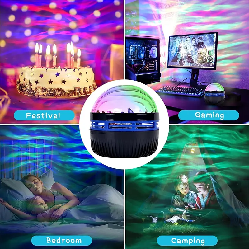 LED Lampa projektor vodenih talasa