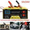 Automatski punjač za 12V i 24V akumulatore sa velikim LCD displejom za praćenje statusa