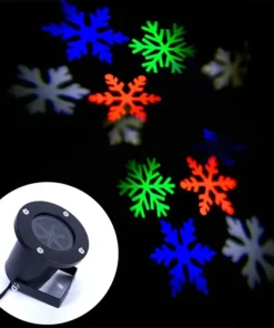 RGB LED projektor šarene pahulje idealan je za dekoraciju dvorišta i terasa